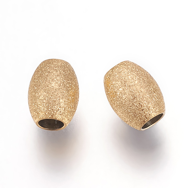 PandaHall Ion Plating(IP) 304 Stainless Steel Beads, Textured Beads, Oval, Golden, 5x4mm, Hole: 1.9mm 304 Stainless Steel Oval
PandaHall Ion Plating(IP) 304 Stainless Steel Beads, Textured Beads, Oval, Golden, 5x4mm, Hole: 1.9mm 304 Stainless Steel Oval