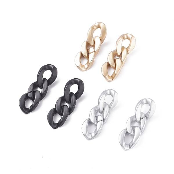 PandaHall 3Pcs 3 Color CCB Plastic & Acrylic Curb Chain Dangle Stud Earrings Set, Chunky Earrings with Stailess Steel Pins for Women, Mixed..., Multicolor
PandaHall 3Pcs 3 Color CCB Plastic & Acrylic Curb Chain Dangle Stud Earrings Set, Chunky Earrings with Stailess Steel Pins for Women, Mixed..., Multicolor