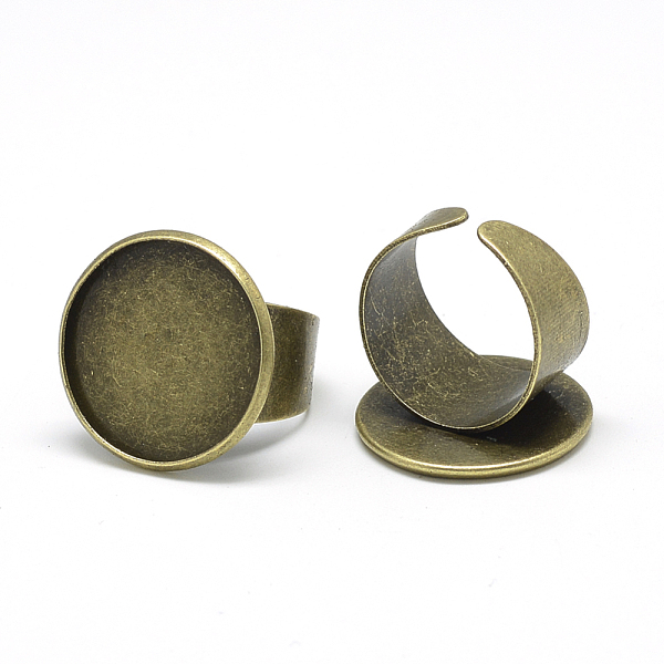 PandaHall Iron Pad Ring Settings, Cadmium Free & Nickel Free & Lead Free, Antique Bronze, Tray: 20mm, 18mm Iron
PandaHall Iron Pad Ring Settings, Cadmium Free & Nickel Free & Lead Free, Antique Bronze, Tray: 20mm, 18mm Iron
