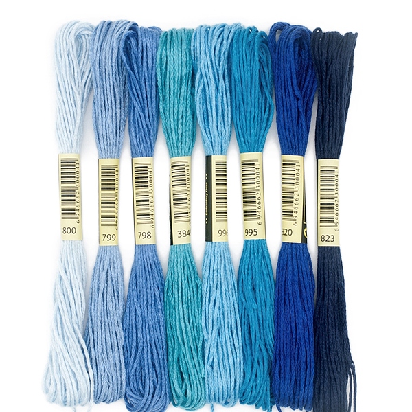 PandaHall 8 Skeins 8 Colors 6-Ply Polyester Embroidery Floss, Cross Stitch Threads, Tassel Embroidery, Gradient Color, Blue, 2mm, about 8.20...
PandaHall 8 Skeins 8 Colors 6-Ply Polyester Embroidery Floss, Cross Stitch Threads, Tassel Embroidery, Gradient Color, Blue, 2mm, about 8.20...