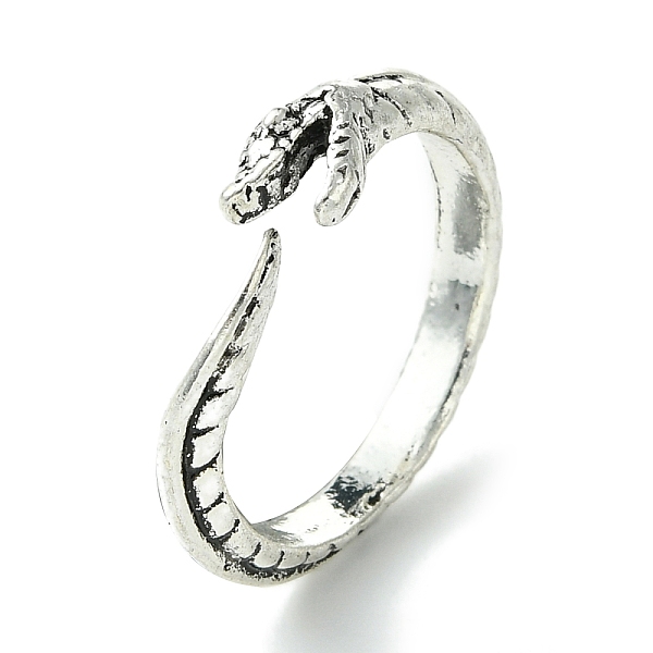 PandaHall Snake Alloy Open Cuff Rings, Lead Free & Cadmium Free, Antique Silver, 5mm, Inner Diameter: 19mm Alloy Snake
PandaHall Snake Alloy Open Cuff Rings, Lead Free & Cadmium Free, Antique Silver, 5mm, Inner Diameter: 19mm Alloy Snake