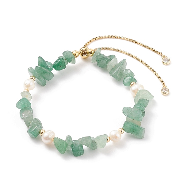 PandaHall Natural Green Aventurine Chips & Pearl Beaded Slider Bracelet, Gemstone Jewelry for Women, Golden, Inner Diameter: 2-1/8~3-1/4...
PandaHall Natural Green Aventurine Chips & Pearl Beaded Slider Bracelet, Gemstone Jewelry for Women, Golden, Inner Diameter: 2-1/8~3-1/4...