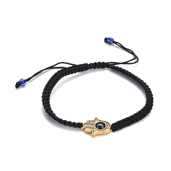 PandaHall Hamsa Hand /Hand of Miriam with Evil Eye Braided Bead Bracelet, Adjustable Bracelet for Girl Women, Antique Golden, Black, Inner...
PandaHall Hamsa Hand /Hand of Miriam with Evil Eye Braided Bead Bracelet, Adjustable Bracelet for Girl Women, Antique Golden, Black, Inner...