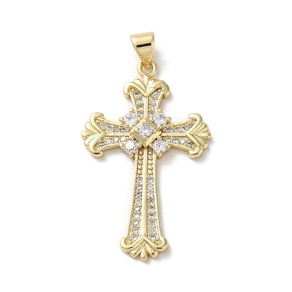 PandaHall Brass Micro Pave Cubic Zirconia Pendants, Cross, Real 18K Gold Plated, 36.5x22x4mm, Hole: 4.5x3.5mm Brass+Cubic Zirconia Cross..., Clear
PandaHall Brass Micro Pave Cubic Zirconia Pendants, Cross, Real 18K Gold Plated, 36.5x22x4mm, Hole: 4.5x3.5mm Brass+Cubic Zirconia Cross..., Clear