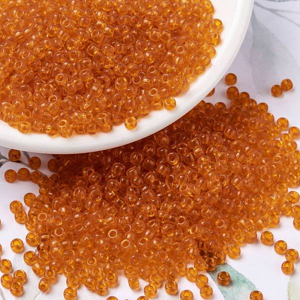PandaHall MIYUKI Round Rocailles Beads, Japanese Seed Beads, 8/0, (RR138) Transparent Orange, 8/0, 3mm, Hole: 1mm, about...
PandaHall MIYUKI Round Rocailles Beads, Japanese Seed Beads, 8/0, (RR138) Transparent Orange, 8/0, 3mm, Hole: 1mm, about...