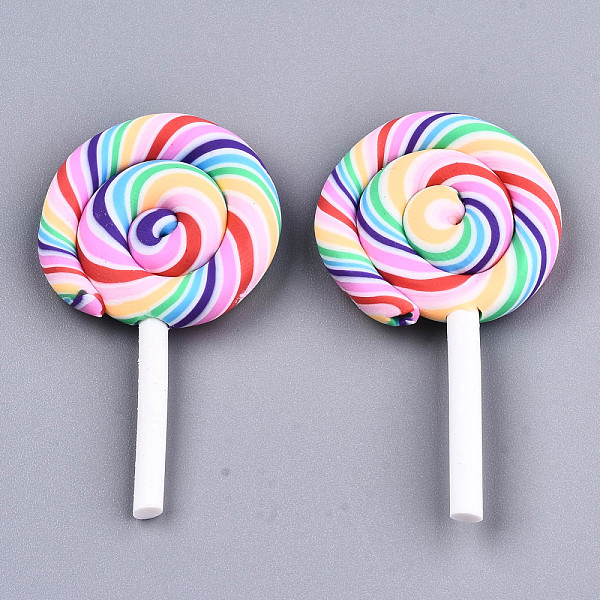 PandaHall Handmade Polymer Clay Beads, for Christmas, No Hole, Lollipop, Rainbow Color, 43~49.5x27~28.5x6.5mm Polymer Clay Food
PandaHall Handmade Polymer Clay Beads, for Christmas, No Hole, Lollipop, Rainbow Color, 43~49.5x27~28.5x6.5mm Polymer Clay Food