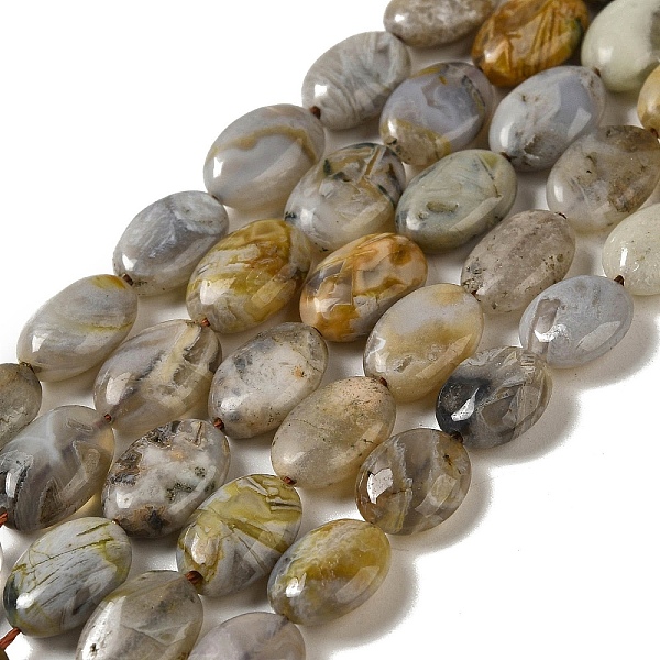 PandaHall Natural Bamboo Leaf Agate Beads Strands, Flat Oval, 12x8~8.5x4.5~5mm, Hole: 1mm, about 34pcs/strand, 15.55~15.75''(39.5~40cm)...
PandaHall Natural Bamboo Leaf Agate Beads Strands, Flat Oval, 12x8~8.5x4.5~5mm, Hole: 1mm, about 34pcs/strand, 15.55~15.75''(39.5~40cm)...