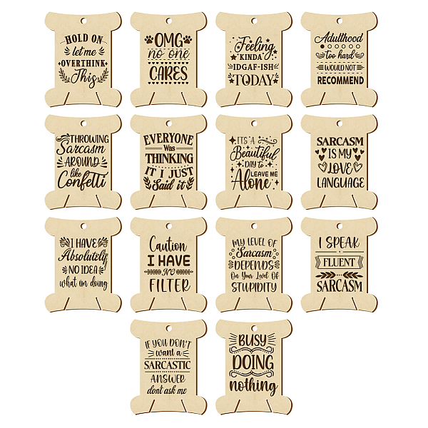 PandaHall 14Pcs 14 Style Plywood Thread Winding Boards, for Embroidery Cross-Stitch Sewing Craft, Word, 63.1x50.2x3mm, Hole: 4mm, 1pc/style...
PandaHall 14Pcs 14 Style Plywood Thread Winding Boards, for Embroidery Cross-Stitch Sewing Craft, Word, 63.1x50.2x3mm, Hole: 4mm, 1pc/style...