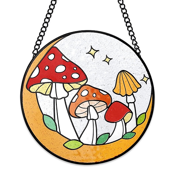 PandaHall Stained Acrylic Art Window Planel, for Suncatchers Window Home Hanging Ornaments, Mushroom, 335mm Acrylic Mushroom
PandaHall Stained Acrylic Art Window Planel, for Suncatchers Window Home Hanging Ornaments, Mushroom, 335mm Acrylic Mushroom
