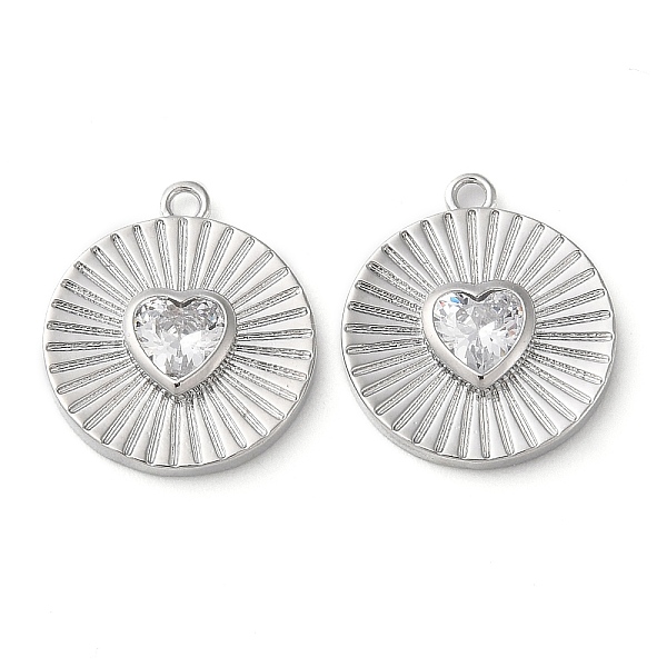 PandaHall Real Platinum Plated Brass Pendants, with Glass, Flat Round with Heart Charms, Clear, 17x15x3mm, Hole: 1.4mm Brass+Glass Flat...
PandaHall Real Platinum Plated Brass Pendants, with Glass, Flat Round with Heart Charms, Clear, 17x15x3mm, Hole: 1.4mm Brass+Glass Flat...