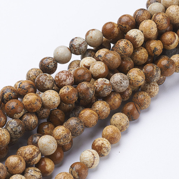 PandaHall Gemstone Beads Strands, Natural Picture Jasper, Round, about 6mm in diameter, hole: about 0.8mm, 15~16 inch Picture Jasper Round..., Green
PandaHall Gemstone Beads Strands, Natural Picture Jasper, Round, about 6mm in diameter, hole: about 0.8mm, 15~16 inch Picture Jasper Round..., Green