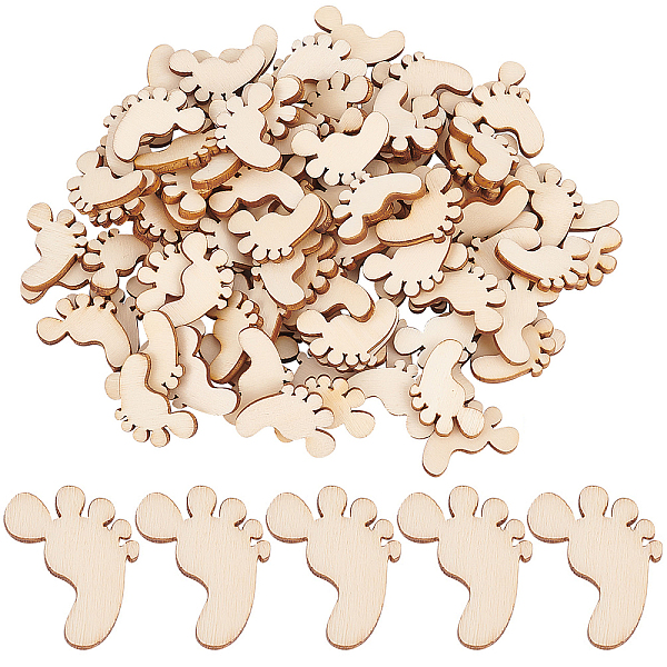 PandaHall Unfinished Wood Sheet, Wood Cutouts, Footprint Shape, Cornsilk, 2.25x1.75x0.25cm, 100pcs/bag Wood Gold
PandaHall Unfinished Wood Sheet, Wood Cutouts, Footprint Shape, Cornsilk, 2.25x1.75x0.25cm, 100pcs/bag Wood Gold