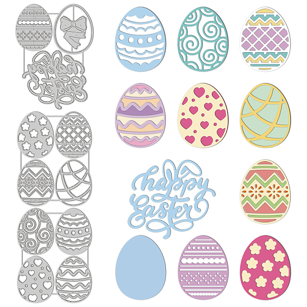 PandaHall GLOBLELAND 3Pcs Easter Eggs Cutting Dies Metal Happy Easter Frame Die Cuts Embossing Stencils Template for Paper Card Making...
PandaHall GLOBLELAND 3Pcs Easter Eggs Cutting Dies Metal Happy Easter Frame Die Cuts Embossing Stencils Template for Paper Card Making...