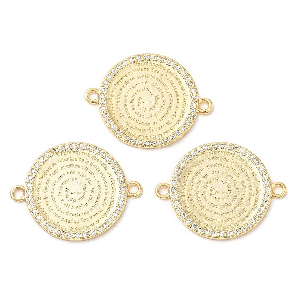 PandaHall Rack Plating Brass Micro Pave Clear Cubic Zirconia Connector Charms, Long-Lasting Plated, Lead Free & Cadmium Free, Flat Round...
PandaHall Rack Plating Brass Micro Pave Clear Cubic Zirconia Connector Charms, Long-Lasting Plated, Lead Free & Cadmium Free, Flat Round...