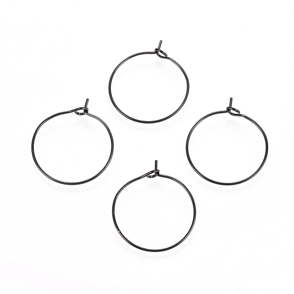 PandaHall 316L Surgical Stainless Steel Hoop Earring Findings, Wine Glass Charms Findings, Black, 20x0.7mm, 21 Gauge 316L Surgical Stainless...
PandaHall 316L Surgical Stainless Steel Hoop Earring Findings, Wine Glass Charms Findings, Black, 20x0.7mm, 21 Gauge 316L Surgical Stainless...