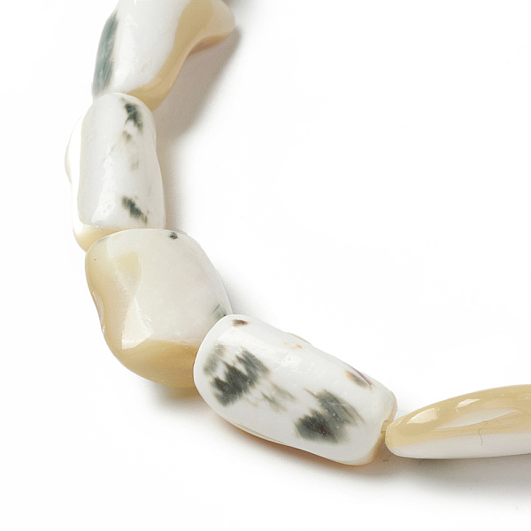 PandaHall Natural Trochid Shell/Trochus Shell Beads Strands, Nuggets, Pale Goldenrod, 13~16x8~13x5~8mm, Hole: 0.9mm, about 25pcs/strand...
PandaHall Natural Trochid Shell/Trochus Shell Beads Strands, Nuggets, Pale Goldenrod, 13~16x8~13x5~8mm, Hole: 0.9mm, about 25pcs/strand...
