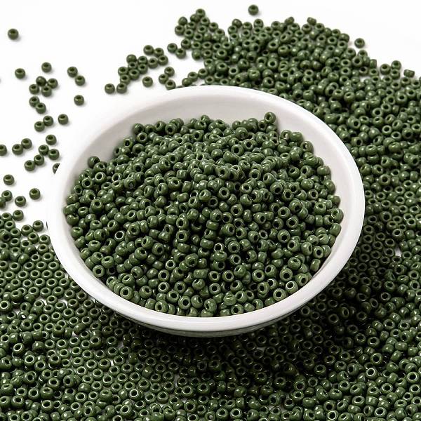 PandaHall MIYUKI Round Rocailles Beads, Japanese Seed Beads, (RR501) Opaque Avocado, 8/0, 3mm, Hole: 1mm, about 2111~2277pcs/50g Glass Green
PandaHall MIYUKI Round Rocailles Beads, Japanese Seed Beads, (RR501) Opaque Avocado, 8/0, 3mm, Hole: 1mm, about 2111~2277pcs/50g Glass Green