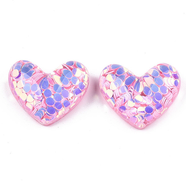PandaHall Acrylic Cabochons, with Glitter Sequins, Heart, Pink, 19.5x24x9mm Acrylic Heart Pink
PandaHall Acrylic Cabochons, with Glitter Sequins, Heart, Pink, 19.5x24x9mm Acrylic Heart Pink