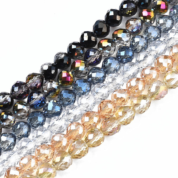 PandaHall Transparent Glass Beads Strands, Faceted, AB Color Plated, Teardrop, Mixed Color, 6x6mm, Hole: 1.2mm, about 77~80pcs/strand, 17.95..., Multicolor
PandaHall Transparent Glass Beads Strands, Faceted, AB Color Plated, Teardrop, Mixed Color, 6x6mm, Hole: 1.2mm, about 77~80pcs/strand, 17.95..., Multicolor