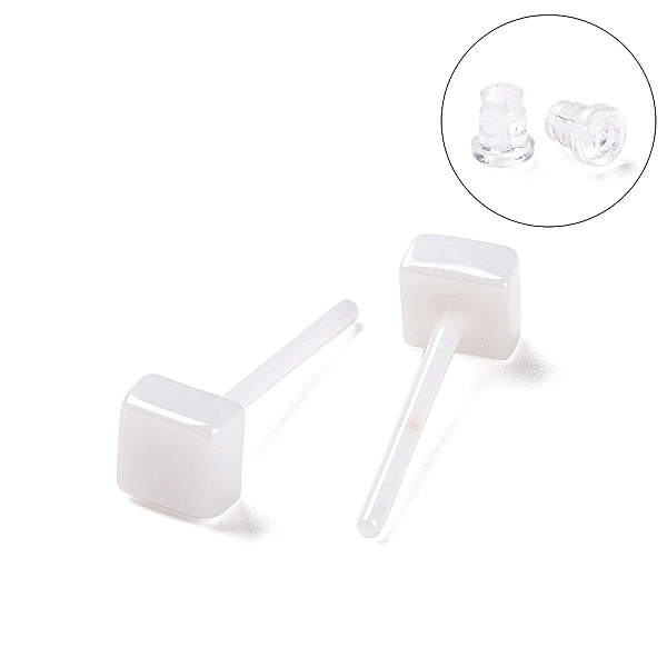 PandaHall Hypoallergenic Bioceramics Zirconia Ceramic Square Stud Earrings, No Fading and Nickel Free, WhiteSmoke, 4x4mm Zirconia Ceramic..., White
PandaHall Hypoallergenic Bioceramics Zirconia Ceramic Square Stud Earrings, No Fading and Nickel Free, WhiteSmoke, 4x4mm Zirconia Ceramic..., White