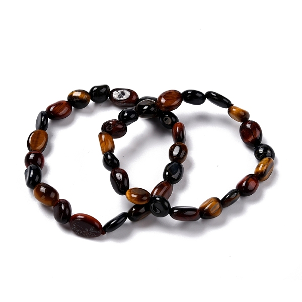 PandaHall Natural Tiger Eye Beaded Stretch Bracelets, Tumbled Stone, Nuggets, Inner Diameter: 2 inch(5~5.2cm) Tiger Eye
PandaHall Natural Tiger Eye Beaded Stretch Bracelets, Tumbled Stone, Nuggets, Inner Diameter: 2 inch(5~5.2cm) Tiger Eye