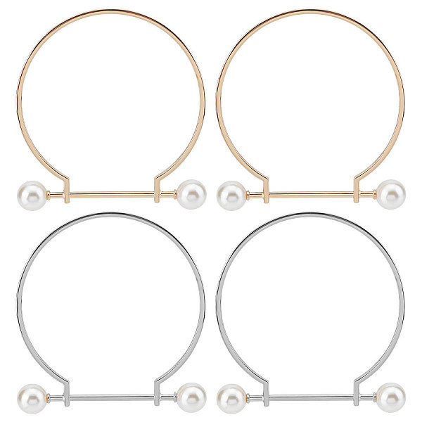 PandaHall WADORN 4pcs Metal Purse Frame Handle, 2 Colors Semicircle Bag Handles Frame with Pearl Bead Alloy Clutches Handles Frame..., Yellow
PandaHall WADORN 4pcs Metal Purse Frame Handle, 2 Colors Semicircle Bag Handles Frame with Pearl Bead Alloy Clutches Handles Frame..., Yellow