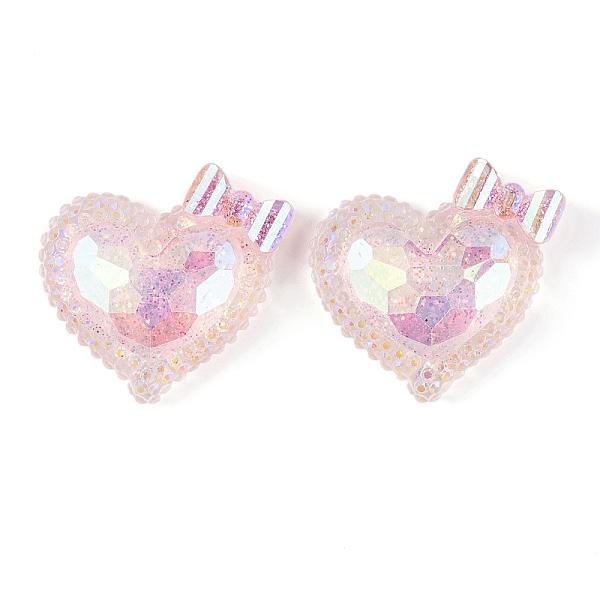PandaHall Transparent Epoxy Resin Heart with Bowknot Decoden Cabochons, with Glitter Powder, Pink, 24x24.5x8mm Epoxy Resin Heart Pink
PandaHall Transparent Epoxy Resin Heart with Bowknot Decoden Cabochons, with Glitter Powder, Pink, 24x24.5x8mm Epoxy Resin Heart Pink