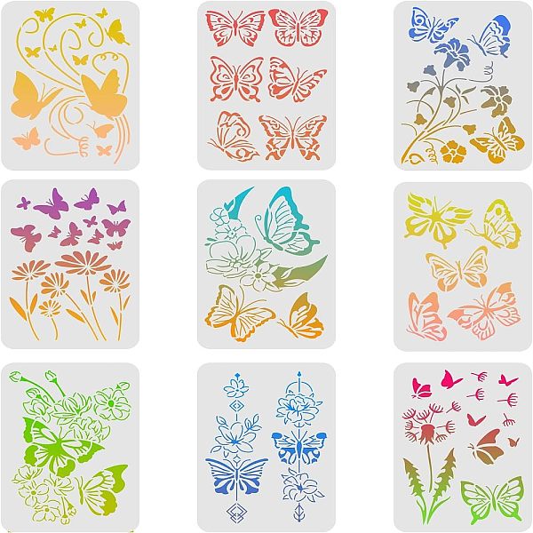 PandaHall Plastic Reusable Drawing Painting Stencils Templates Sets, for Painting on Fabric Canvas Tiles Floor Furniture Wood, Butterfly...
PandaHall Plastic Reusable Drawing Painting Stencils Templates Sets, for Painting on Fabric Canvas Tiles Floor Furniture Wood, Butterfly...