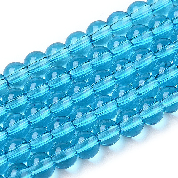 PandaHall Transparent Glass Beads Strands, Round, Deep Sky Blue, 4~4.5mm, Hole: 0.8mm, about 97~99pcs/strand, 14.76 inch~14.96 inch...
PandaHall Transparent Glass Beads Strands, Round, Deep Sky Blue, 4~4.5mm, Hole: 0.8mm, about 97~99pcs/strand, 14.76 inch~14.96 inch...