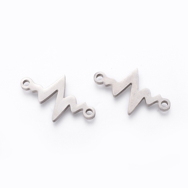 PandaHall 201 Stainless Steel Links, Manual Polishing, Heartbeat, Stainless Steel Color, 13x21x1.5mm, Hole: 1.5mm 201 Stainless Steel Others
PandaHall 201 Stainless Steel Links, Manual Polishing, Heartbeat, Stainless Steel Color, 13x21x1.5mm, Hole: 1.5mm 201 Stainless Steel Others