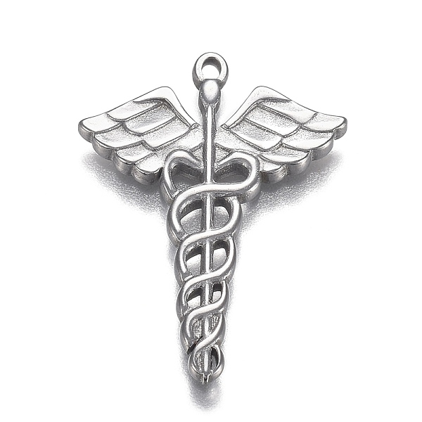 PandaHall 304 Stainless Steel Pendants, Caduceus Symbol for Medicine, Stainless Steel Color, 35x25x2mm, Hole: 2mm 304 Stainless Steel Others
PandaHall 304 Stainless Steel Pendants, Caduceus Symbol for Medicine, Stainless Steel Color, 35x25x2mm, Hole: 2mm 304 Stainless Steel Others
