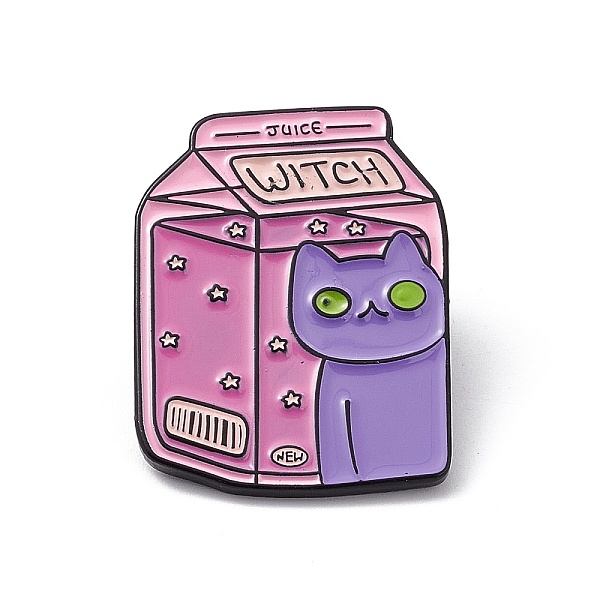 PandaHall Milk Carton Aolly Brooch for Backpack Clothes, Cat Pattern, 30x23x1.8mm, Pin: 1.2mm Alloy Cat Shape Purple
PandaHall Milk Carton Aolly Brooch for Backpack Clothes, Cat Pattern, 30x23x1.8mm, Pin: 1.2mm Alloy Cat Shape Purple