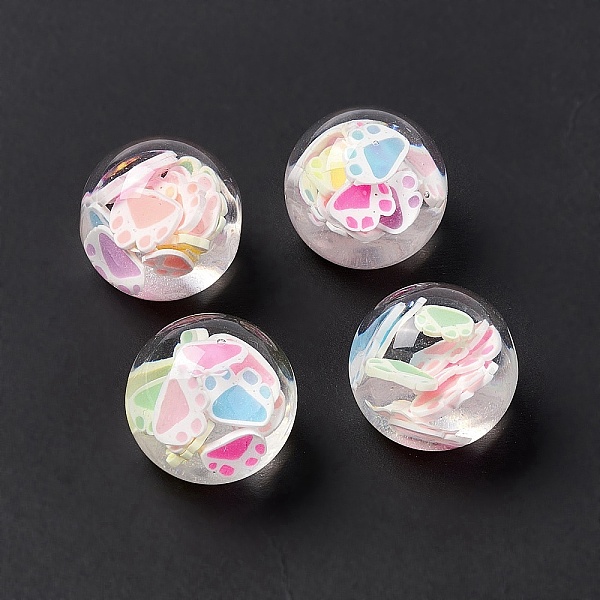 PandaHall Transparent Acrylic Cabochons, with Polymer Clay Paw Print, Round, Colorful, 18x15.5mm Acrylic Round
PandaHall Transparent Acrylic Cabochons, with Polymer Clay Paw Print, Round, Colorful, 18x15.5mm Acrylic Round