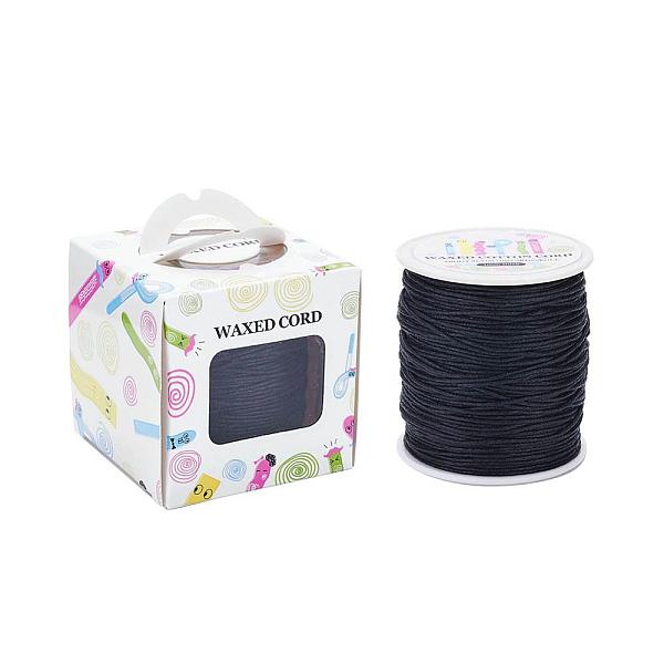 PandaHall Waxed Cotton Cords, Black, 1mm, about 100yards/roll(91.44m/roll), 300 feet/roll Waxed Cotton Cord Round Black
PandaHall Waxed Cotton Cords, Black, 1mm, about 100yards/roll(91.44m/roll), 300 feet/roll Waxed Cotton Cord Round Black
