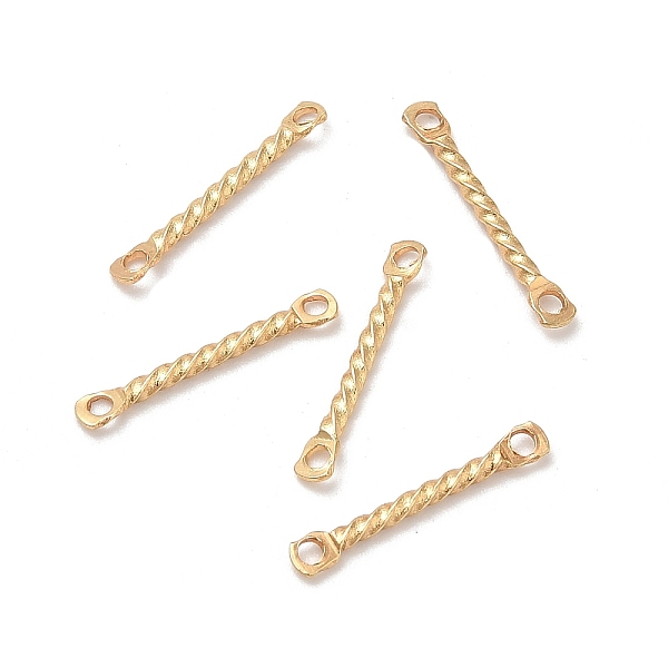 PandaHall 201 Stainless Steel Links Connectors, Twist Bar Links, Golden, 12x1.3x1.2mm, Hole: 1mm 201 Stainless Steel Others
PandaHall 201 Stainless Steel Links Connectors, Twist Bar Links, Golden, 12x1.3x1.2mm, Hole: 1mm 201 Stainless Steel Others