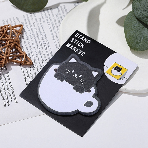 PandaHall Cartoon Cup with Cat Memo Pad Sticky Notes, Sticker Tabs, for Office School Reading, Black, 70x68mm, 30 sheets/book Paper Cat...
PandaHall Cartoon Cup with Cat Memo Pad Sticky Notes, Sticker Tabs, for Office School Reading, Black, 70x68mm, 30 sheets/book Paper Cat...