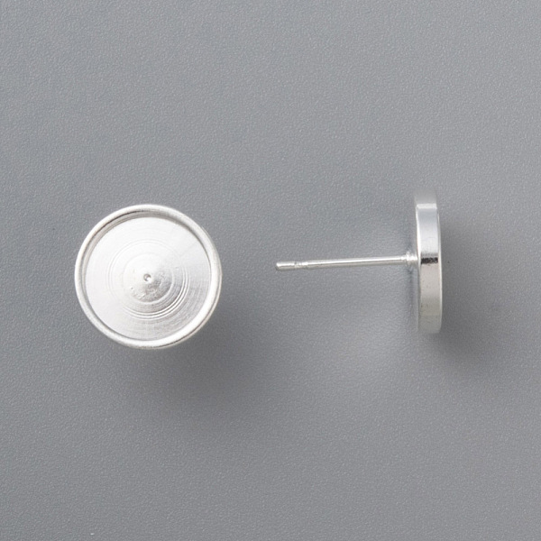 PandaHall 304 Stainless Steel Stud Earring Findings, Flat Round, Silver, Tray: 10mm, 13x12x2mm, Pin: 0.8mm 304 Stainless Steel Flat Round
PandaHall 304 Stainless Steel Stud Earring Findings, Flat Round, Silver, Tray: 10mm, 13x12x2mm, Pin: 0.8mm 304 Stainless Steel Flat Round