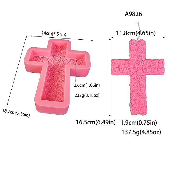 PandaHall DIY Silicone Molds, Candle Making Molds, Aromatherapy Candle Mold, Cross, 14x18.7x2.6cm, Inner Diameter: 11.8x16.5x1.9cm Silicone..., Red
PandaHall DIY Silicone Molds, Candle Making Molds, Aromatherapy Candle Mold, Cross, 14x18.7x2.6cm, Inner Diameter: 11.8x16.5x1.9cm Silicone..., Red