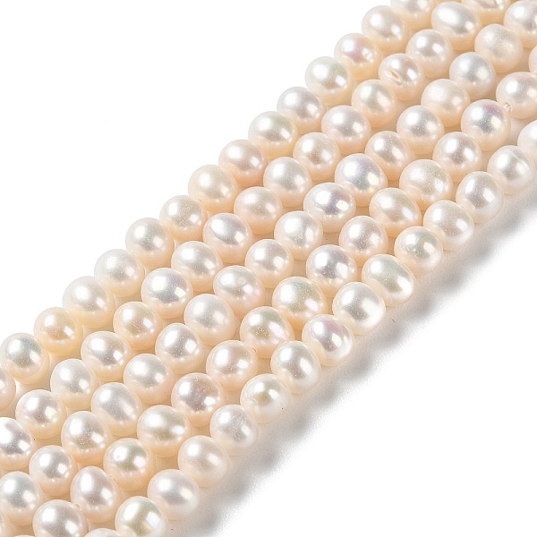 PandaHall Natural Pearl Beads Strands, Round, Grade 3A, PapayaWhip, 5~5.5mm, Hole: 0.5mm, about 76~83pcs/strand, 15.16~15.35''(38.5~39cm)..., Orange
PandaHall Natural Pearl Beads Strands, Round, Grade 3A, PapayaWhip, 5~5.5mm, Hole: 0.5mm, about 76~83pcs/strand, 15.16~15.35''(38.5~39cm)..., Orange