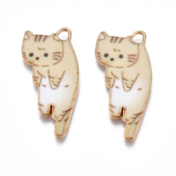 PandaHall Printed Alloy Pendants, Cadmium Free & Nickel Free & Lead Free, Light Gold, Cat, Blanched Almond, 30x15x1.5mm, Hole: 2mm Alloy Cat...
PandaHall Printed Alloy Pendants, Cadmium Free & Nickel Free & Lead Free, Light Gold, Cat, Blanched Almond, 30x15x1.5mm, Hole: 2mm Alloy Cat...