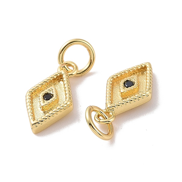 PandaHall Rack Plating Brass Micro Pave Black Cubic Zirconia Charms, with Jump Ring, Long-Lasting Plated, Cadmium Free & Lead Free, Rhombus...
PandaHall Rack Plating Brass Micro Pave Black Cubic Zirconia Charms, with Jump Ring, Long-Lasting Plated, Cadmium Free & Lead Free, Rhombus...