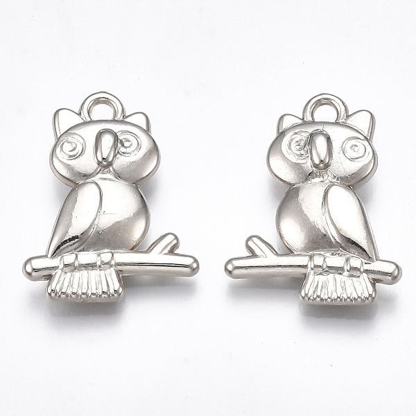 PandaHall CCB Plastic Pendants, Owl, Platinum, 24x18.5x5mm, Hole: 2mm, about 1000pcs/500g Plastic Owl
PandaHall CCB Plastic Pendants, Owl, Platinum, 24x18.5x5mm, Hole: 2mm, about 1000pcs/500g Plastic Owl