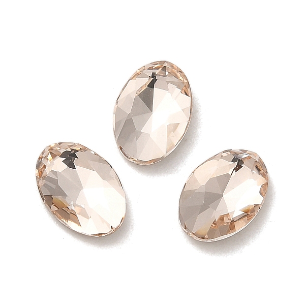 PandaHall Glass Rhinestone Cabochons, Point Back & Back Plated, Faceted, Oval, Light Peach, 8x5.5x2.5mm Glass Rhinestone Oval Pink
PandaHall Glass Rhinestone Cabochons, Point Back & Back Plated, Faceted, Oval, Light Peach, 8x5.5x2.5mm Glass Rhinestone Oval Pink