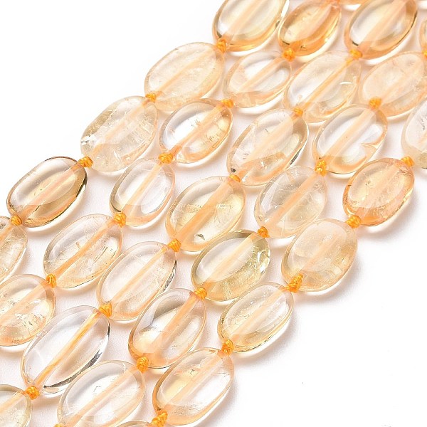 PandaHall Natural Citrine Beads Strands, Oval, 12~14x8~9x3.5mm, Hole: 1mm, about 28pcs/strand, 16.14''(41cm) Citrine Oval
PandaHall Natural Citrine Beads Strands, Oval, 12~14x8~9x3.5mm, Hole: 1mm, about 28pcs/strand, 16.14''(41cm) Citrine Oval