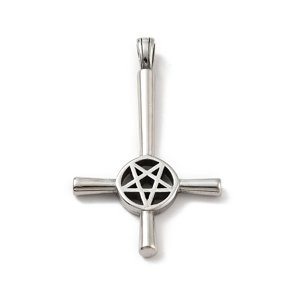 PandaHall 304 Stainless Steel Big Pendants, Cross with Star, Stainless Steel Color, 60x36.5x4mm, Hole: 7x5mm 304 Stainless Steel Cross
PandaHall 304 Stainless Steel Big Pendants, Cross with Star, Stainless Steel Color, 60x36.5x4mm, Hole: 7x5mm 304 Stainless Steel Cross