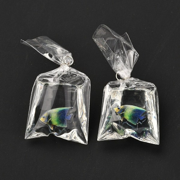 PandaHall Resin Pendants with Iron Jump Ring, 3D Printed, Goldfish Bag, Lawn Green, 48~51x22.5~23x9~12mm, Hole: 3mm Iron+Resin Others
PandaHall Resin Pendants with Iron Jump Ring, 3D Printed, Goldfish Bag, Lawn Green, 48~51x22.5~23x9~12mm, Hole: 3mm Iron+Resin Others
