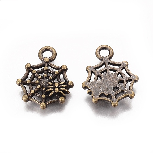 PandaHall Halloween Jewelry Tibetan Style Alloy Pendants, Cadmium Free & Nickel Free & Lead Free, Spider, Antique Bronze, 17x14x2mm, Hole...
PandaHall Halloween Jewelry Tibetan Style Alloy Pendants, Cadmium Free & Nickel Free & Lead Free, Spider, Antique Bronze, 17x14x2mm, Hole...