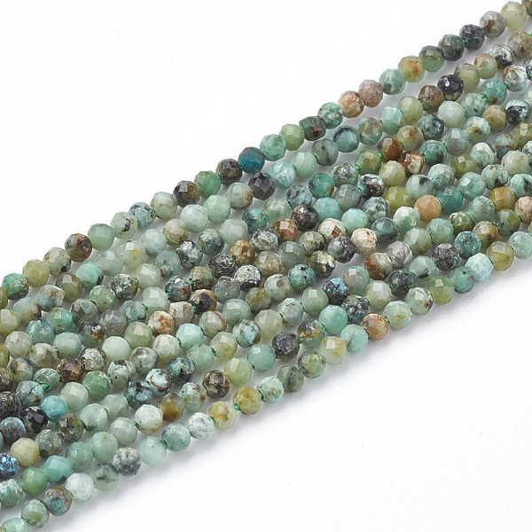 PandaHall Natural African Turquoise(Jasper) Beads Strands, Faceted Round, 2mm, Hole: 0.3mm, about 230pcs/strand, 15.7 inch African Turquoise...
PandaHall Natural African Turquoise(Jasper) Beads Strands, Faceted Round, 2mm, Hole: 0.3mm, about 230pcs/strand, 15.7 inch African Turquoise...