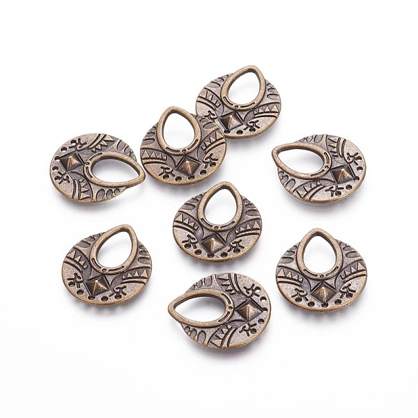 PandaHall Tibetan Style Links, Chandelier Components, Alloy, Cadmium Free & Lead Free & Nickel Free, Flat Round, Antique Bronze Color, Size...
PandaHall Tibetan Style Links, Chandelier Components, Alloy, Cadmium Free & Lead Free & Nickel Free, Flat Round, Antique Bronze Color, Size...