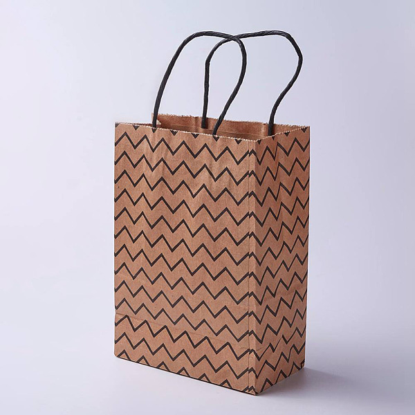 PandaHall kraft Paper Bags, with Handles, Gift Bags, Shopping Bags, Brown Paper Bag, Rectangle, Wave Pattern, Camel, 21x15x8cm Paper Others...
PandaHall kraft Paper Bags, with Handles, Gift Bags, Shopping Bags, Brown Paper Bag, Rectangle, Wave Pattern, Camel, 21x15x8cm Paper Others...